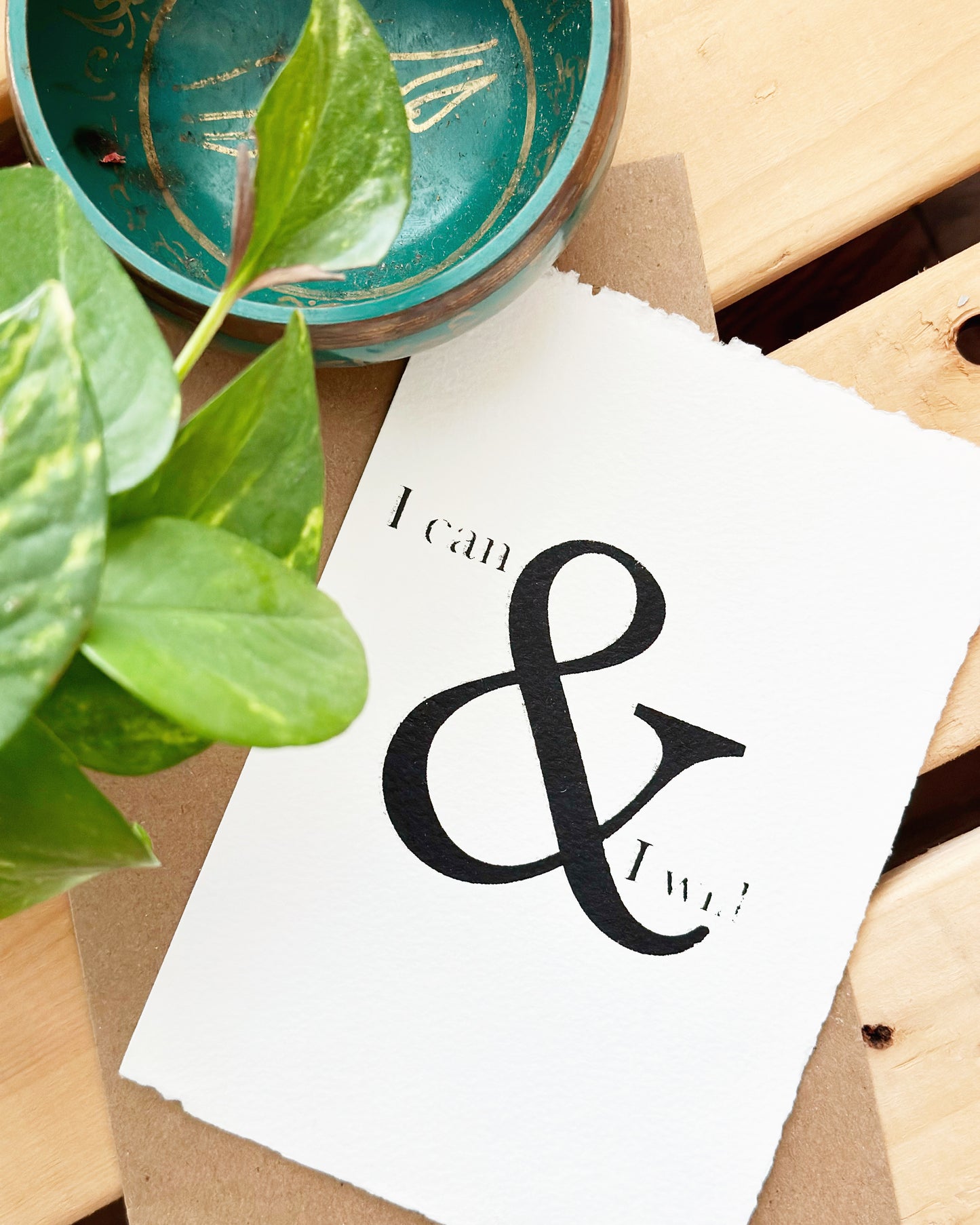 I can & I will. Crystal-Infused Print