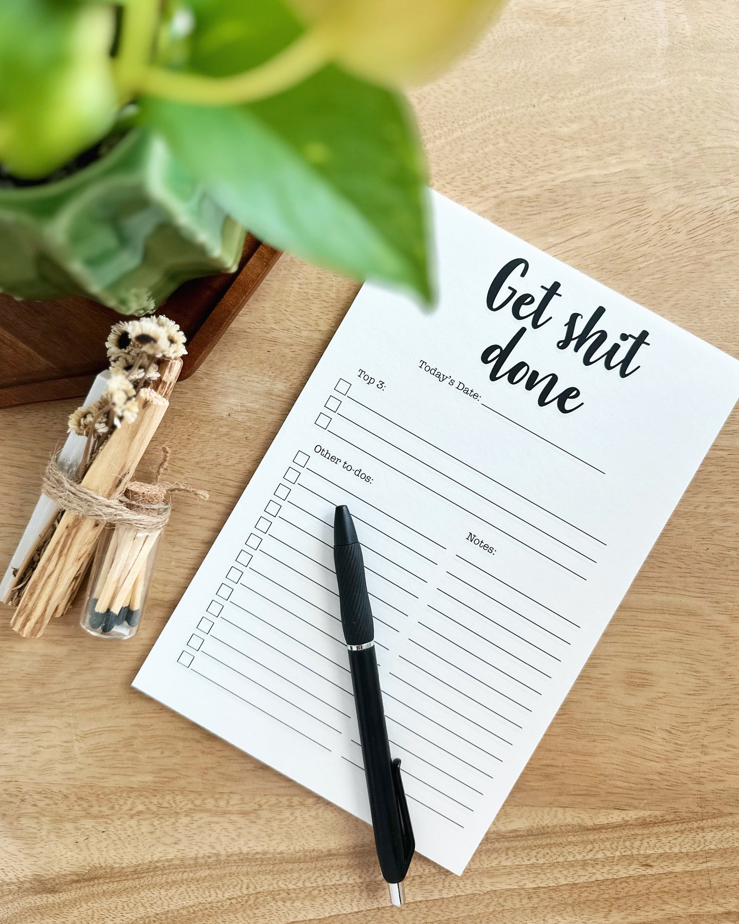 Get Shit Done Pad Planner